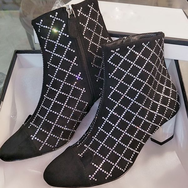 winter ankle boots women boots bling rhinestone casual thick heel zipper fashion mujer shoes snow femal, Black
winter ankle boots women boots bling rhinestone casual thick heel zipper fashion mujer shoes snow femal, Black