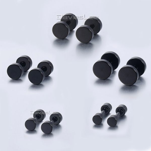 davieslee 3-8mm stainless steel pierced earrings silver/ gold/ black tone mens womens earrings dlke159, Golden
davieslee 3-8mm stainless steel pierced earrings silver/ gold/ black tone mens womens earrings dlke159, Golden
