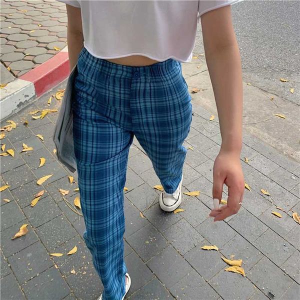 retro plaid full length pants women elastic waist plaid casual pants female harajuku plus size straight trouser 2020 streetwear, Black;white
retro plaid full length pants women elastic waist plaid casual pants female harajuku plus size straight trouser 2020 streetwear, Black;white