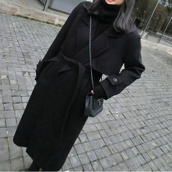 v-neck winter women new autumn covered button sashes wool coat female slim fashion comfortable temperament tweed coat zx1190, Black
v-neck winter women new autumn covered button sashes wool coat female slim fashion comfortable temperament tweed coat zx1190, Black