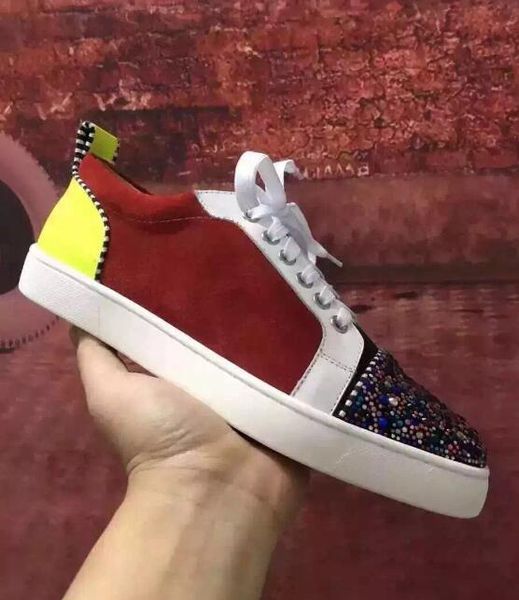 with box - junior spikes man красные ботинки с красной подошвой красные замшевые кожаные стразы-цвета квартиры для отдыха роскошные женские, Black
with box - junior spikes man красные ботинки с красной подошвой красные замшевые кожаные стразы-цвета квартиры для отдыха роскошные женские, Black