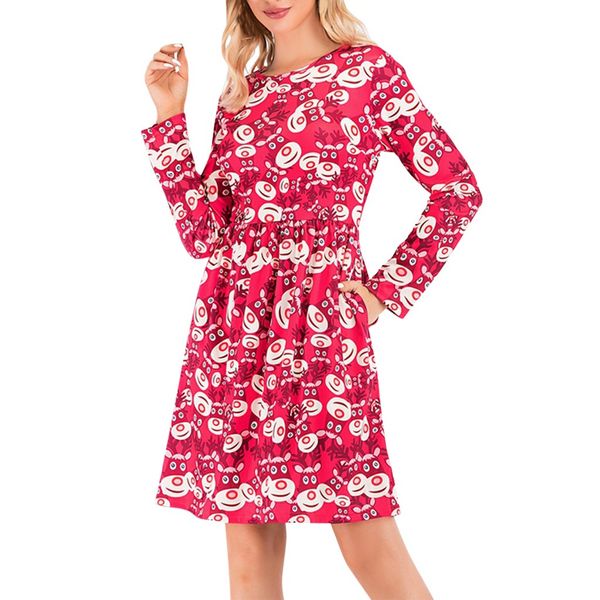christmas dress women casual long sleeved printing family evening party dresses vintage vestidos autumn winter dress robe femme, Black;gray
christmas dress women casual long sleeved printing family evening party dresses vintage vestidos autumn winter dress robe femme, Black;gray