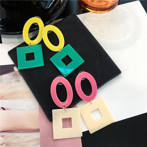 bright dual color exaggerated geometric square circle pendant stud earrings for women girls fashion luxury designer silver post, Golden;silver
bright dual color exaggerated geometric square circle pendant stud earrings for women girls fashion luxury designer silver post, Golden;silver