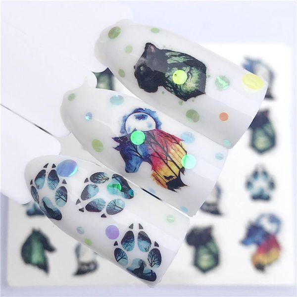 1 pc flower / animal designs water transfer sticker nail art decals diy fashion wraps tips manicure tools, Black
1 pc flower / animal designs water transfer sticker nail art decals diy fashion wraps tips manicure tools, Black