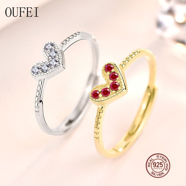 cluster rings oufei 925 sterling silver ring for women heart gold colour korea fine simple red corundum 2021 jewelry, Golden;silver
cluster rings oufei 925 sterling silver ring for women heart gold colour korea fine simple red corundum 2021 jewelry, Golden;silver