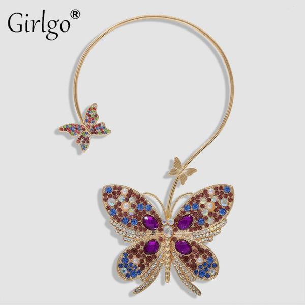 girlgo classic multi color butterfly necklaces for women fashion crystal luxury collar choker pendant necklace jewelry wholesale, Silver
girlgo classic multi color butterfly necklaces for women fashion crystal luxury collar choker pendant necklace jewelry wholesale, Silver