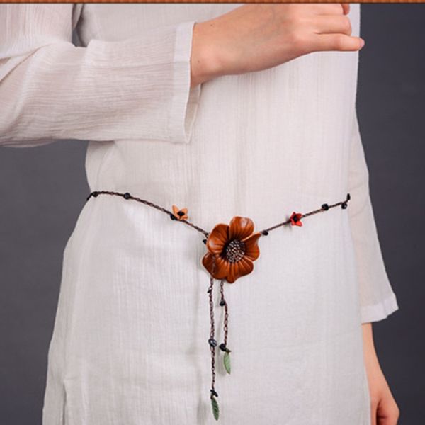 cowhide flower diy diy accessories handmade accessories handmade tassel chain with skirt decorative waist rope waist chain, Black;brown
cowhide flower diy diy accessories handmade accessories handmade tassel chain with skirt decorative waist rope waist chain, Black;brown