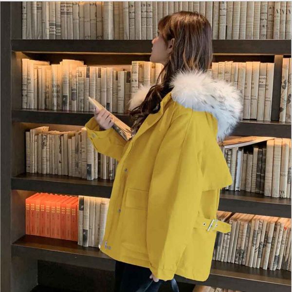 2019 autumn and winter new style down jacket female korean version of the short cotton coat net red big fur collar short coat, Black;brown
2019 autumn and winter new style down jacket female korean version of the short cotton coat net red big fur collar short coat, Black;brown