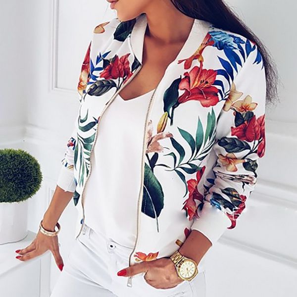 2019 new women fashion leaf print short baseball jackets ladies long sleeve zipper flight jacket casual slim fit coats, Black;white
2019 new women fashion leaf print short baseball jackets ladies long sleeve zipper flight jacket casual slim fit coats, Black;white