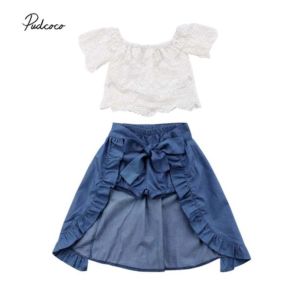 girl clothes set 2020 toddler kid floral lace off-shoulder t-shirt pants princess dress party summer outfits 1-6y, White
girl clothes set 2020 toddler kid floral lace off-shoulder t-shirt pants princess dress party summer outfits 1-6y, White