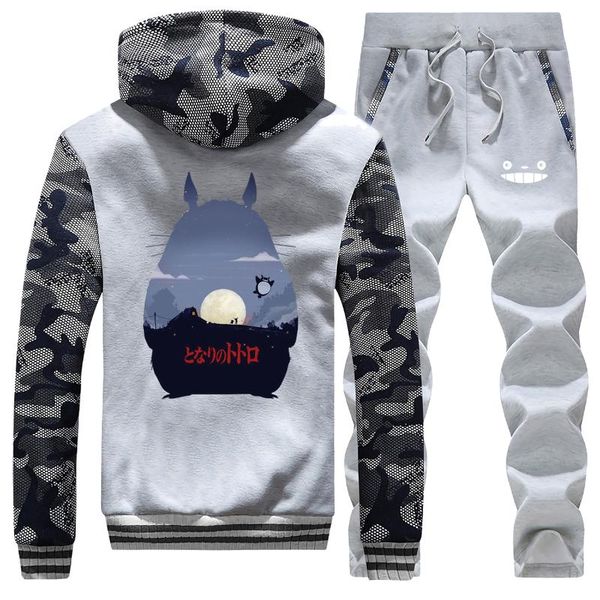 tonari no totoro print anime tracksuit thick fleece sweatshirts mens zip jacket+pants 2 piece sets men hoodies winter warm suit, Gray
tonari no totoro print anime tracksuit thick fleece sweatshirts mens zip jacket+pants 2 piece sets men hoodies winter warm suit, Gray