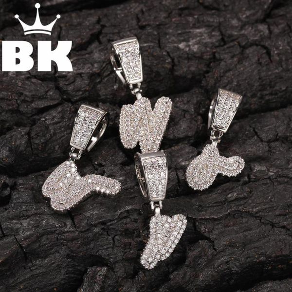 the bling king cz custom double-layer grass initial letter pendant necklace iced out cubic zirconia mens women jewelry, Silver
the bling king cz custom double-layer grass initial letter pendant necklace iced out cubic zirconia mens women jewelry, Silver