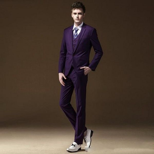 setwelldrees new design purple wedding suits groomsmen tuxedos custom made business suit men prom party suits (jacket+pant+vest, Black;gray
setwelldrees new design purple wedding suits groomsmen tuxedos custom made business suit men prom party suits (jacket+pant+vest, Black;gray