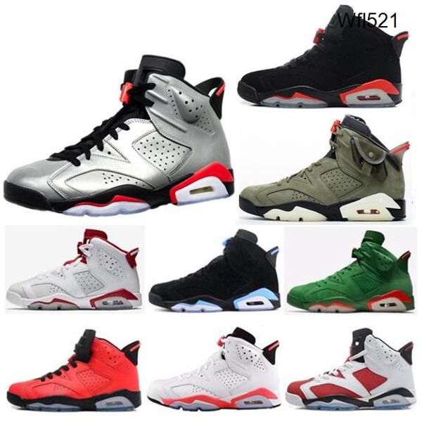 2019 new 6 bred infrared jsp reflective basketball shoes men 6s travis scotts hare alternate 91 carmine white infrared sneakers with box, Black
2019 new 6 bred infrared jsp reflective basketball shoes men 6s travis scotts hare alternate 91 carmine white infrared sneakers with box, Black