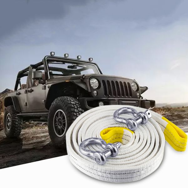 8m 15 tons towing rope strape cable with u hooks shackle high strength nylon with reflective light for car truck trailer suv
8m 15 tons towing rope strape cable with u hooks shackle high strength nylon with reflective light for car truck trailer suv
