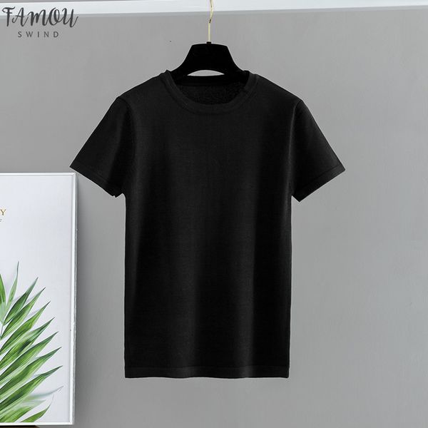 basic cotton solid summer t shirt women knitted short sleeves tee shirt high elasticity breathable o neck female tshirt, White
basic cotton solid summer t shirt women knitted short sleeves tee shirt high elasticity breathable o neck female tshirt, White