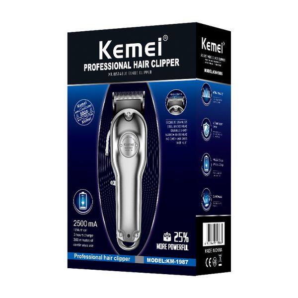 cuchillo de barba cortapelos kemei 1987 professional electric all metal hair clipper powerful cordless hair trimmer men silver gold hair
cuchillo de barba cortapelos kemei 1987 professional electric all metal hair clipper powerful cordless hair trimmer men silver gold hair