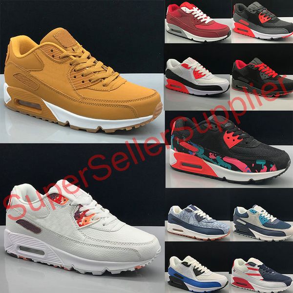 selling classic 90 men women running shoes black red white sports trainer soft cushion surface breathable sports shoes 36-45
selling classic 90 men women running shoes black red white sports trainer soft cushion surface breathable sports shoes 36-45