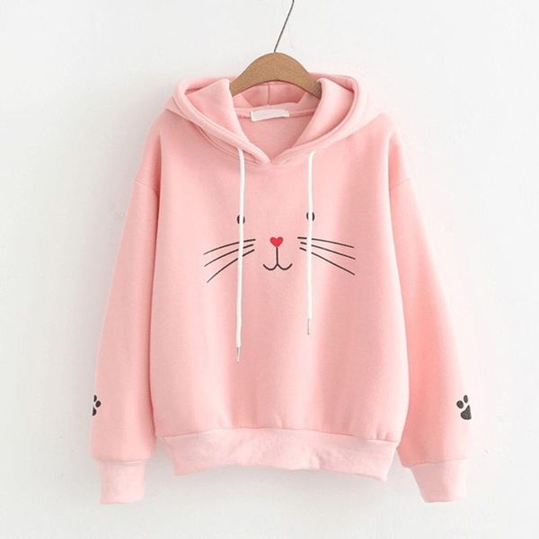 women hoodies autumn winter cat printing shirt long sleeve hooded casual loose student women pullover hoodies sweatshirt, Black
women hoodies autumn winter cat printing shirt long sleeve hooded casual loose student women pullover hoodies sweatshirt, Black