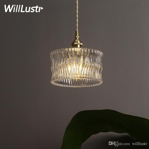 handmade ribbed wave glass brass pendant lamp clear crystal japan nordic antique retro cafe bar l home bedroom suspension light fixture
handmade ribbed wave glass brass pendant lamp clear crystal japan nordic antique retro cafe bar l home bedroom suspension light fixture