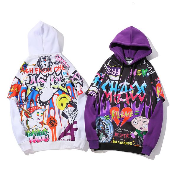 men's wear 2019 autumn a new high street loose doodle printing increase down even hoodie sweater, Black
men's wear 2019 autumn a new high street loose doodle printing increase down even hoodie sweater, Black