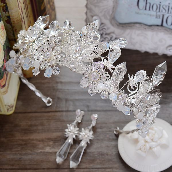 high-grade crystal crown jewelry handmade beaded wedding hair accessories european bride headdress, Golden;white
high-grade crystal crown jewelry handmade beaded wedding hair accessories european bride headdress, Golden;white
