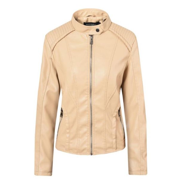 new 2019 autumn pu leather jacket women biker jacket leather coat women good quality womens slim faux and coat, Black
new 2019 autumn pu leather jacket women biker jacket leather coat women good quality womens slim faux and coat, Black