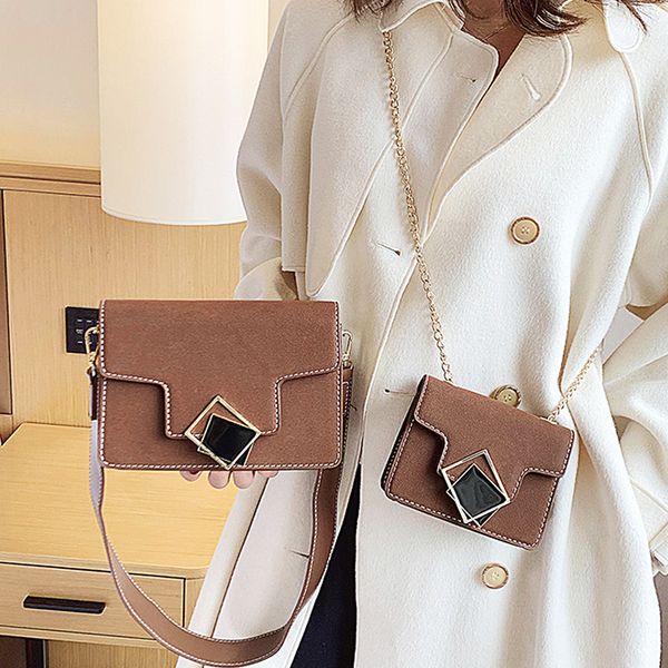 2019 women's fashion shoulder crossbody bag suede small square bag designer solid color buckle tote
2019 women's fashion shoulder crossbody bag suede small square bag designer solid color buckle tote