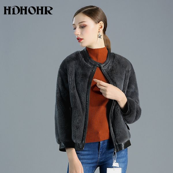 hdhohr 2019 new fashion real mlnk fur coat woman solid fur coats winte short slim shovel coat baseball uniform jacket casual, Black
hdhohr 2019 new fashion real mlnk fur coat woman solid fur coats winte short slim shovel coat baseball uniform jacket casual, Black