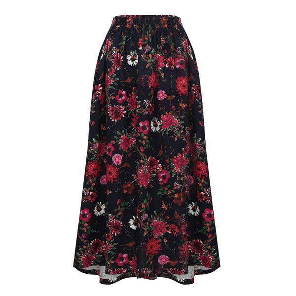 romacci vintage long skirt floral print elastic waist boho maxi skirt pocket casual a-line pleated skirts womens jupe femme 2019 y19050502, Black
romacci vintage long skirt floral print elastic waist boho maxi skirt pocket casual a-line pleated skirts womens jupe femme 2019 y19050502, Black