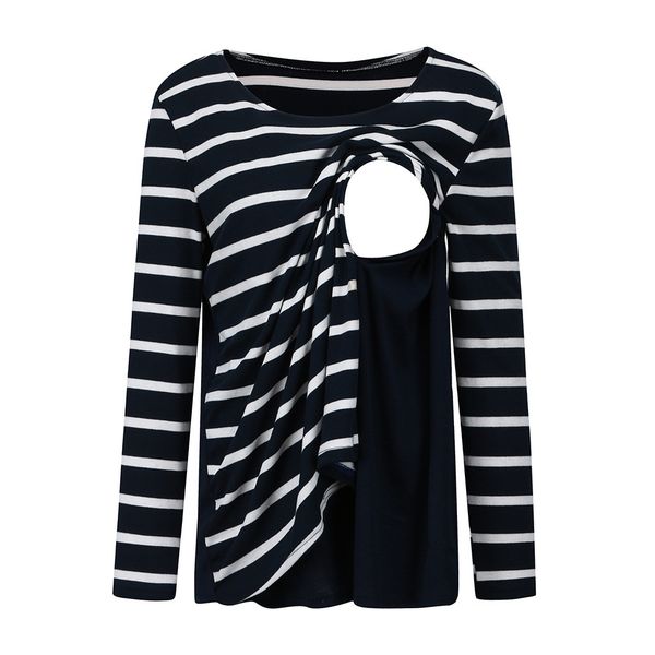 stripe breastfeeding sweatshirt long sleeve pregnant women o-neck splicing stripe sweatshirt maternity gravida de14, White
stripe breastfeeding sweatshirt long sleeve pregnant women o-neck splicing stripe sweatshirt maternity gravida de14, White