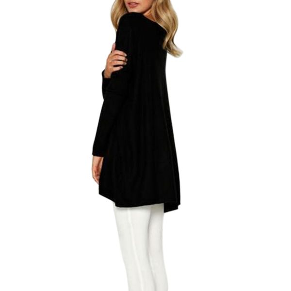 women autumn t-shirts long sleeves round neck loose long casual female ks-shipping, White
women autumn t-shirts long sleeves round neck loose long casual female ks-shipping, White