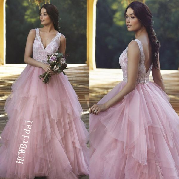 dusty pink tiered tulle long evening dresses backless v neck a line beaded lace formal women dress custom made 2019 new arrival, White;black
dusty pink tiered tulle long evening dresses backless v neck a line beaded lace formal women dress custom made 2019 new arrival, White;black