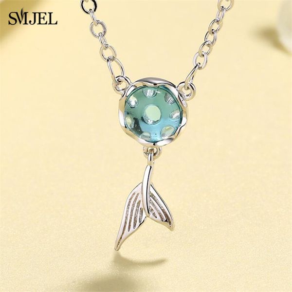 smjel mystical mermaid necklace pendants for women whale tail water droplets stone charm choker necklaces collar boho jewelry, Silver
smjel mystical mermaid necklace pendants for women whale tail water droplets stone charm choker necklaces collar boho jewelry, Silver