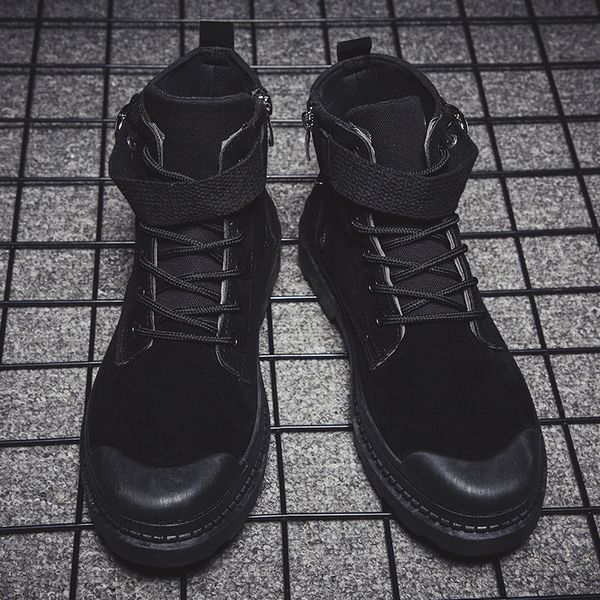 2020 new fashion winter men's boots warm work boots lace up men's style round toe high-shoes, Black
2020 new fashion winter men's boots warm work boots lace up men's style round toe high-shoes, Black