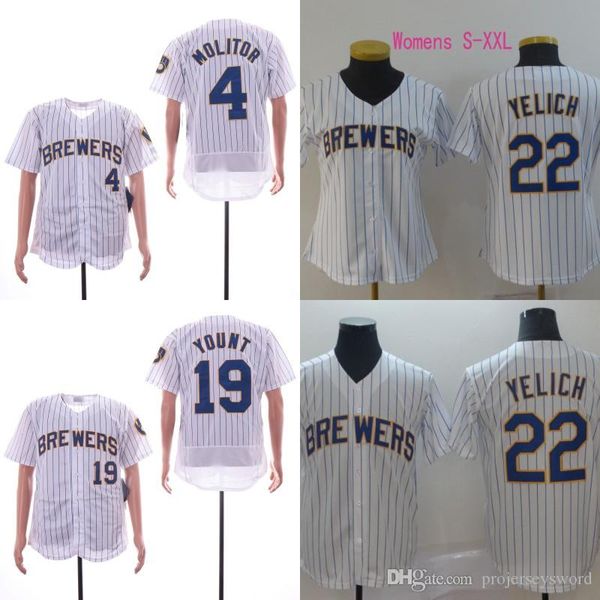 Mens Womens Milwaukee 22 Christian Yelich 4 Paul Molitor 19 Robin Yount 100% Stitched Brewers Baseball Jerseys Cheap Fast Shipping S-XXXL
Mens Womens Milwaukee 22 Christian Yelich 4 Paul Molitor 19 Robin Yount 100% Stitched Brewers Baseball Jerseys Cheap Fast Shipping S-XXXL