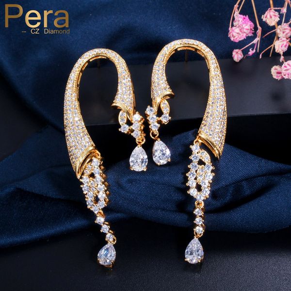 pera luxury unique design women wedding party jewelry big dubai gold color long dangle cubic zirconia waterdrop earrings e092, Golden;silver
pera luxury unique design women wedding party jewelry big dubai gold color long dangle cubic zirconia waterdrop earrings e092, Golden;silver