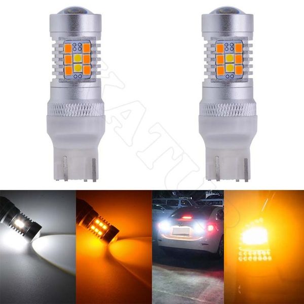 2pcs 1157/bay15d 3157 7443 led bulbs brake turn signal light extremely bright amber/white dual color switchback led with lens
2pcs 1157/bay15d 3157 7443 led bulbs brake turn signal light extremely bright amber/white dual color switchback led with lens