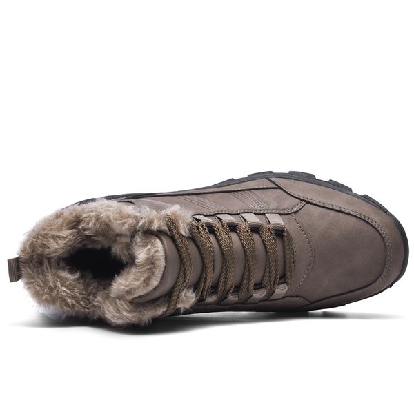 vogue warm winter man boots with fur nice snow boots waterproof winter work shoes men footwear fashion outdoors ankle shoes, Black
vogue warm winter man boots with fur nice snow boots waterproof winter work shoes men footwear fashion outdoors ankle shoes, Black