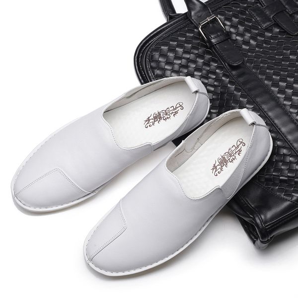 men's casual shoes oxfords flat soft leather comfortable breathable zapatos de hombre white genuine leather shoes, Black
men's casual shoes oxfords flat soft leather comfortable breathable zapatos de hombre white genuine leather shoes, Black
