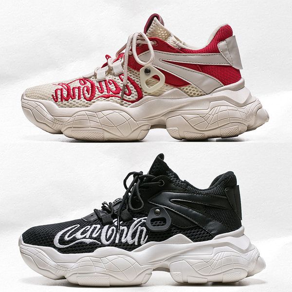 women luxury old dad shoes fashion style flying line red black white comfortable gym athletic trainers sports sneakers casual shoes 39-44, White;red
women luxury old dad shoes fashion style flying line red black white comfortable gym athletic trainers sports sneakers casual shoes 39-44, White;red