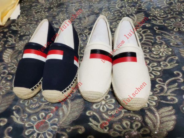 women luxury canvas espadrilles two colors in stock with box womens designer espadrilles casual flats shoes eur34-42, Black
women luxury canvas espadrilles two colors in stock with box womens designer espadrilles casual flats shoes eur34-42, Black