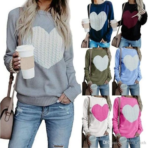women heart knitted sweater printed long sleeve o neck loose pullover jumper knitwear outwear cny1123, Black
women heart knitted sweater printed long sleeve o neck loose pullover jumper knitwear outwear cny1123, Black