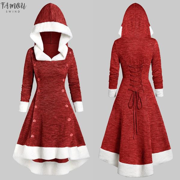christmas dress women womens long sleeve vintage strappy insert mock button hooded high low midi dress dress autumn, Black;gray
christmas dress women womens long sleeve vintage strappy insert mock button hooded high low midi dress dress autumn, Black;gray