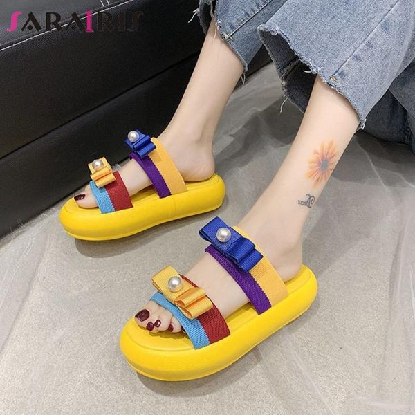 sarairis summer sweet platform slides women cute butterfly-knot slippers ladies new ins fashion bright mixed-color shoes, Black
sarairis summer sweet platform slides women cute butterfly-knot slippers ladies new ins fashion bright mixed-color shoes, Black