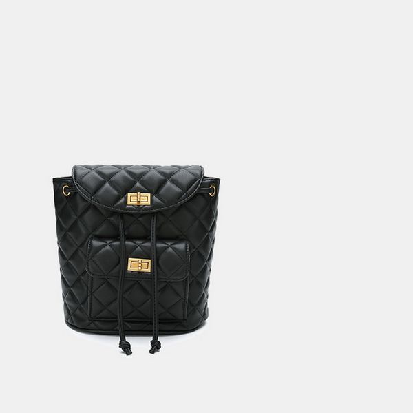 rhombic chain backpack women small drawstring bagpack pu leather european american fashion girls small mini backpack
rhombic chain backpack women small drawstring bagpack pu leather european american fashion girls small mini backpack