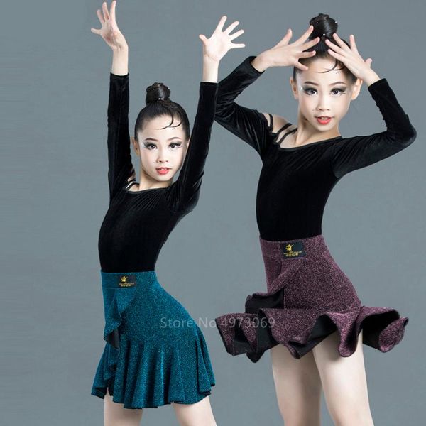 stage wear girls latin dance dress 2pcs split modern tango set kids jazz dancewear costume rumba vestidos salsa ballroom dancing clothing, Black;red
stage wear girls latin dance dress 2pcs split modern tango set kids jazz dancewear costume rumba vestidos salsa ballroom dancing clothing, Black;red