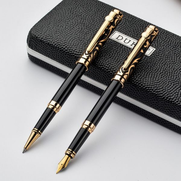 2pcs/lot duke gold 0.5mm fountain pen + 0.7mm roller ball pen for lovers pens christmas gift ing
2pcs/lot duke gold 0.5mm fountain pen + 0.7mm roller ball pen for lovers pens christmas gift ing