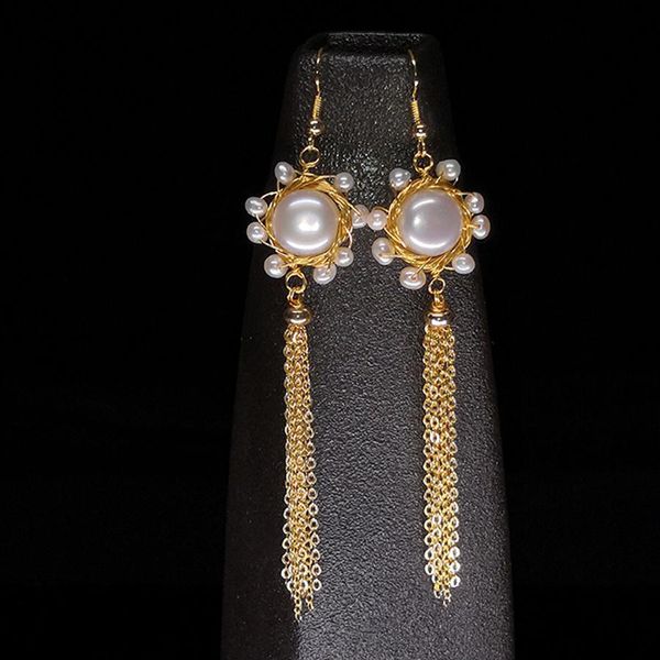 natural fresh water pearl long tassel earrings for women girl lovers' wedding party fine handmade pearl fine jewelry, Golden;silver
natural fresh water pearl long tassel earrings for women girl lovers' wedding party fine handmade pearl fine jewelry, Golden;silver