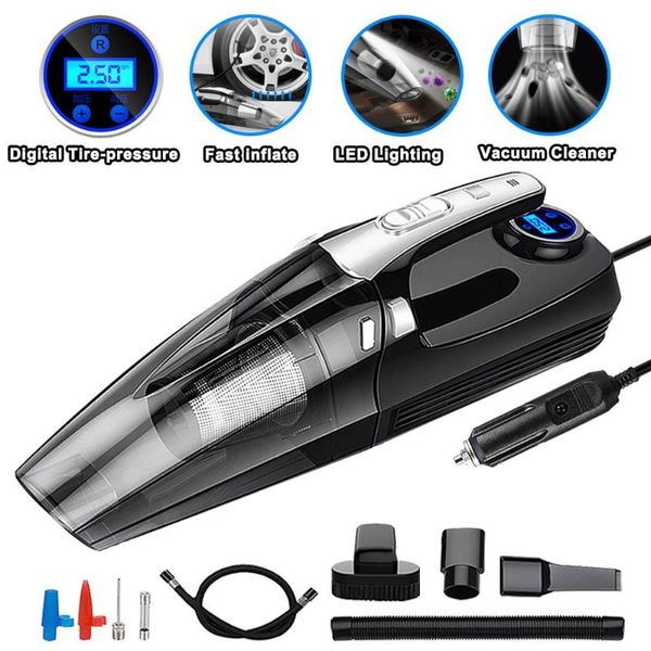 4 in 1 car handheld vacuum cleaner 4000mpa with digital tire inflator pump pressure gauge led light vacuum cleaner for home auto
4 in 1 car handheld vacuum cleaner 4000mpa with digital tire inflator pump pressure gauge led light vacuum cleaner for home auto